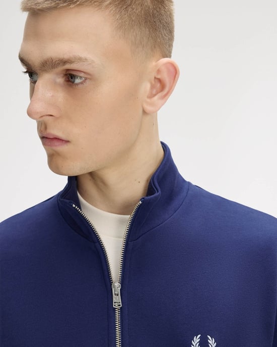 Half Zip Sweatshirt in Dark Blue - Image 4