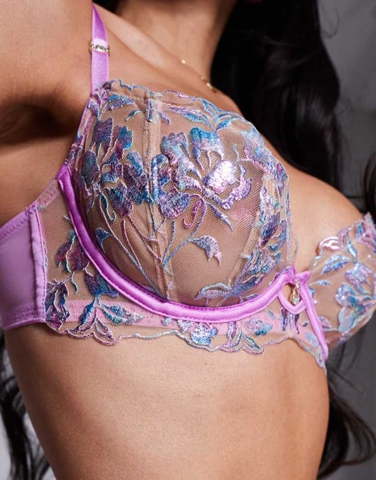 Ann Summers Euforisk icke vadderad balkongbehå i ljusrosa - Image 4