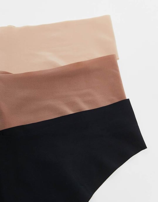 Lindex 3-pack osynliga trosor i neutrala färger - Image 2