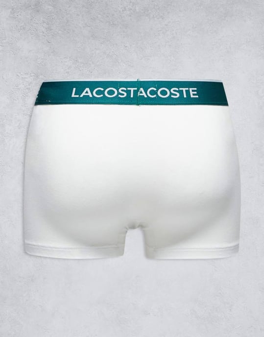 Lacoste 3 pack trunks in multi - Image 2