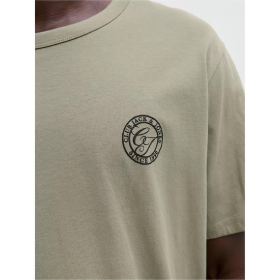 Jack & Jones Mens Relaxed Fit Crew Neck T-Shirt Cotton Blend - Image 2