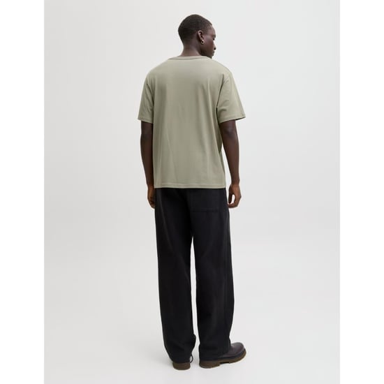 Jack & Jones Mens Relaxed Fit Crew Neck T-Shirt Cotton Blend - Image 3