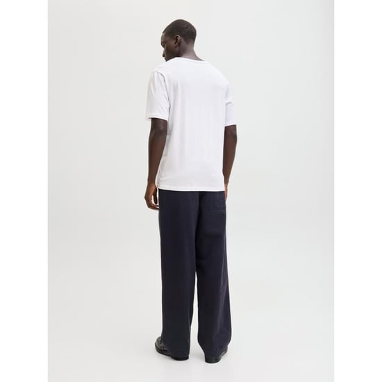 Jack & Jones Mens Relaxed Fit Crew Neck T-Shirt Cotton Blend - Image 3