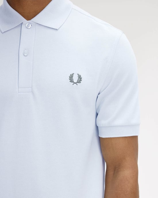 Polo Shirt in Light Blue - Image 3