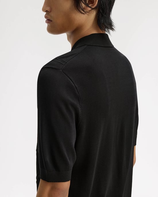 102 Polo Shirt in Black - Image 3