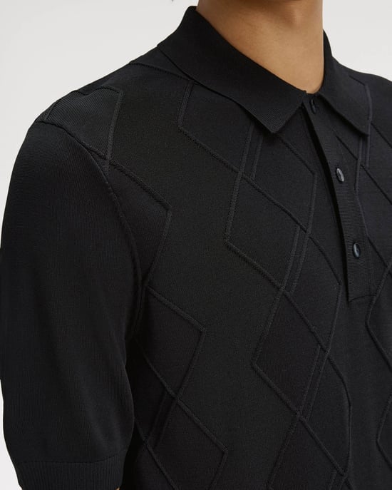 102 Polo Shirt in Black - Image 4