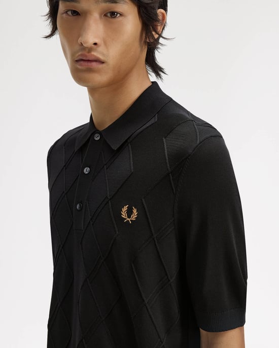102 Polo Shirt in Black - Image 5
