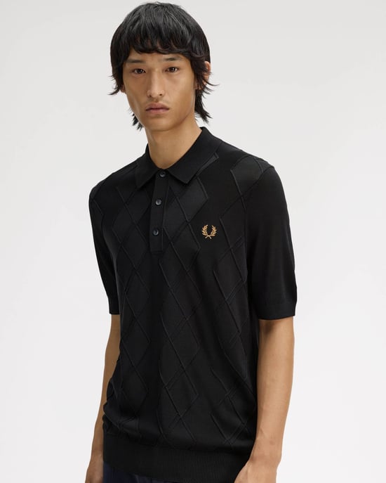 102 Polo Shirt in Black - Image 6