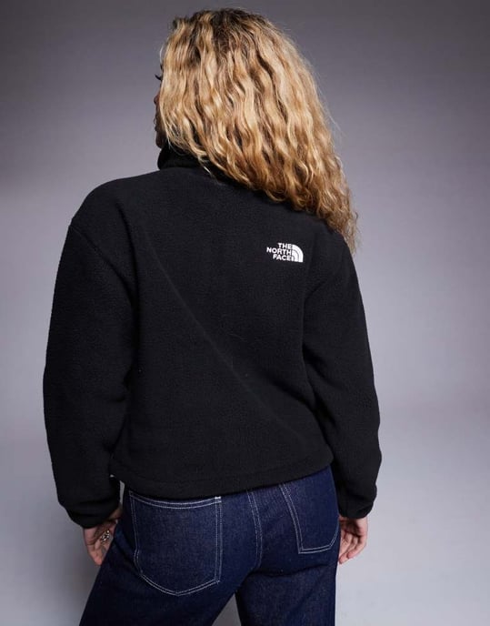 The North Face Fleeski Quarter Zip Pullover i svart - Image 4