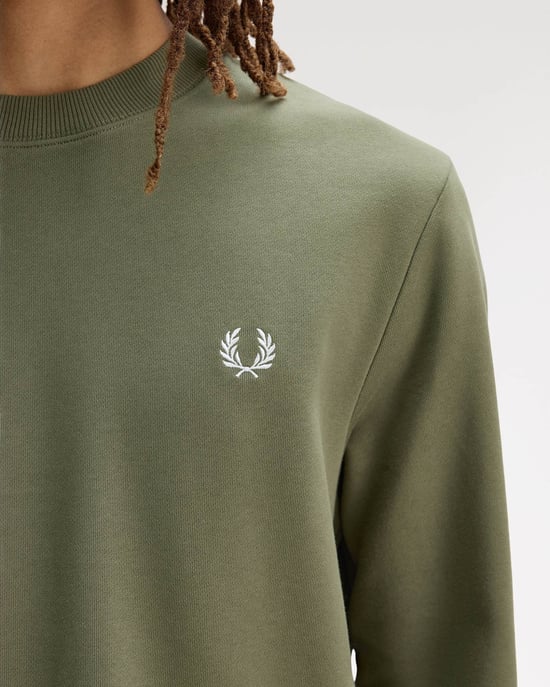 Crew Neck Sweatshirt in Sage Green - Image 3