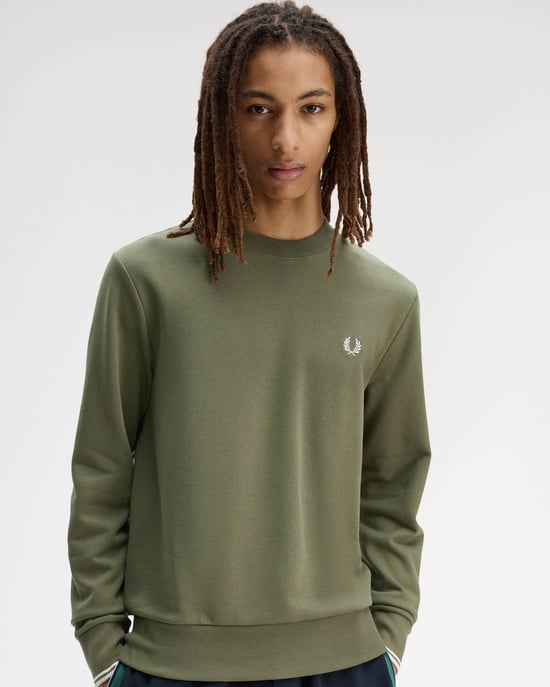 Crew Neck Sweatshirt in Sage Green - Image 5