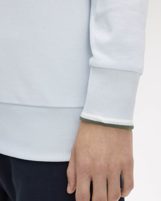 Crew Neck Sweatshirt in Light Grey - Image 6