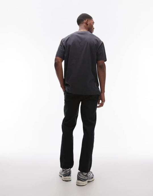 Topman straight chino trousers in black - Image 4