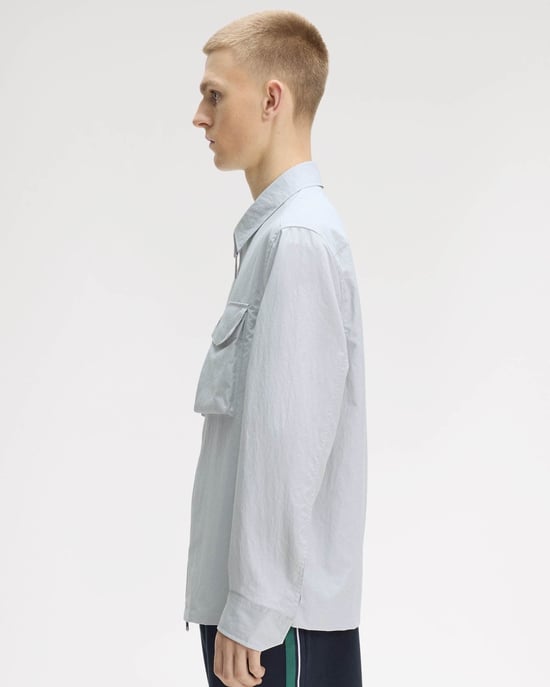 Overshirt in Light Grey - Image 5
