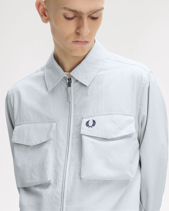 Overshirt in Light Grey - Image 6