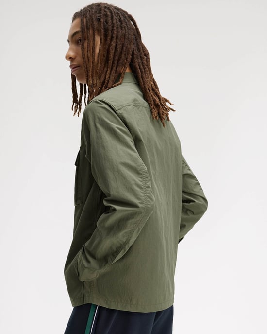 Pocket Overshirt in Sage Green - Image 2