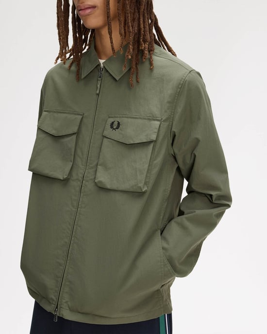 Pocket Overshirt in Sage Green - Image 5