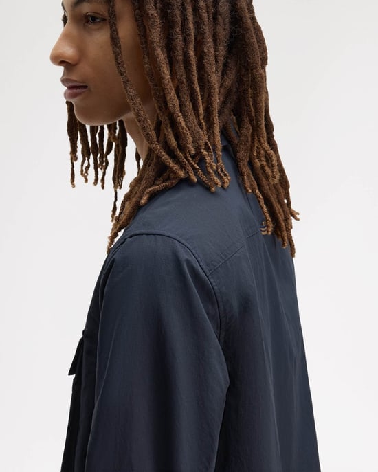 Overshirt in Dark Blue - Image 3
