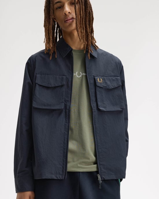 Overshirt in Dark Blue - Image 5