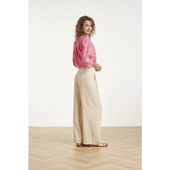 Smashed Lemon Linnen wide leg pantalon | - Image 2