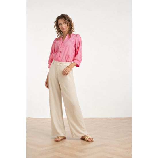 Smashed Lemon Linnen wide leg pantalon | - Image 5