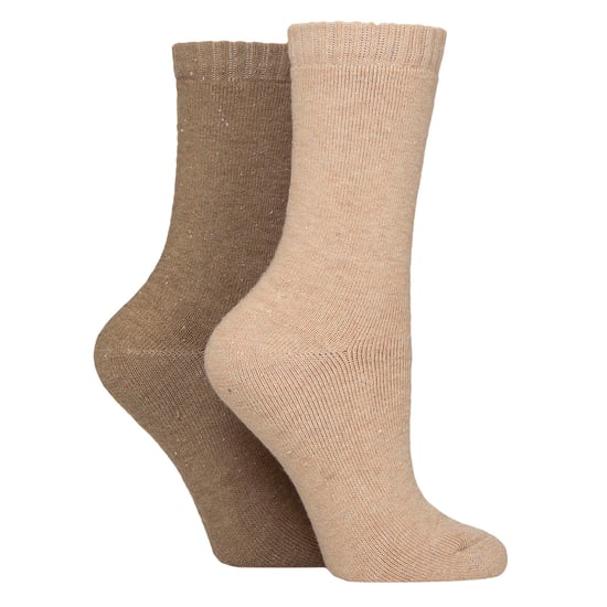 2 Par Damtermisk Stövlsockor | Fullt vadderade Varm Ullblandning Vandringsockor - Image 1