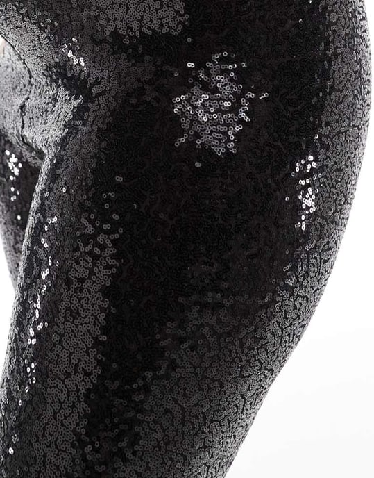 Dina paljettleggings i svart - Image 3