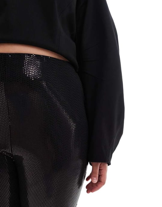 Dina disco paljetleggins i svart - Image 3