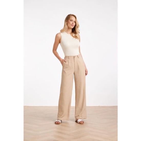 Smashed Lemon Comfortabele wide leg pantalon | - Image 1
