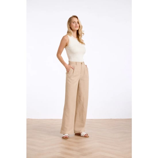 Smashed Lemon Comfortabele wide leg pantalon | - Image 3