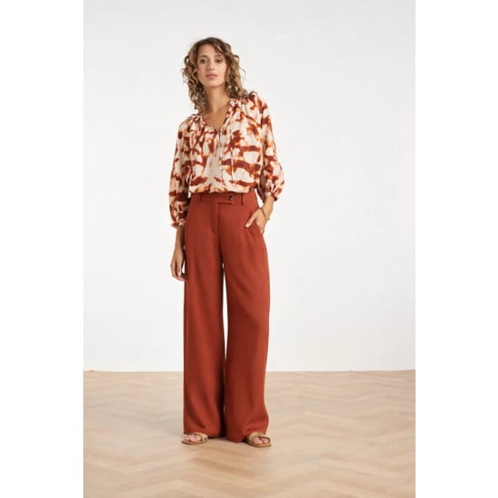 Smashed Lemon Linnen wide leg pantalon | - Image 1
