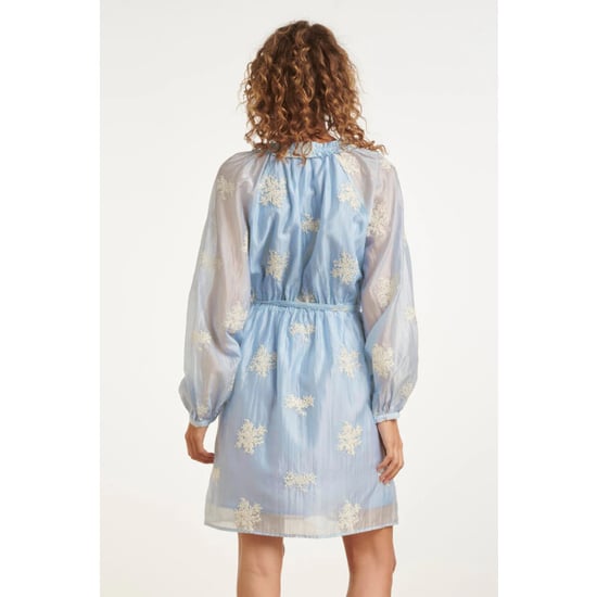 Smashed Lemon Romantische kortejurk met ruches en taillekoord | - Image 2
