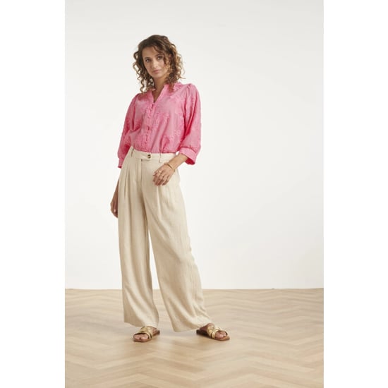 Smashed Lemon Blouse met tropisch palmborduursel | - Image 3