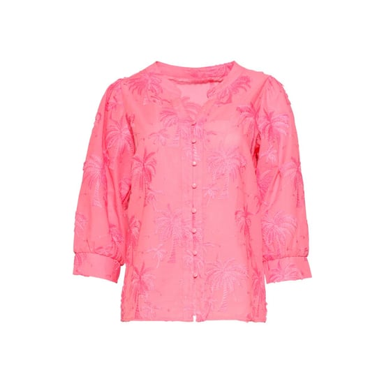 Smashed Lemon Blouse met tropisch palmborduursel | - Image 6