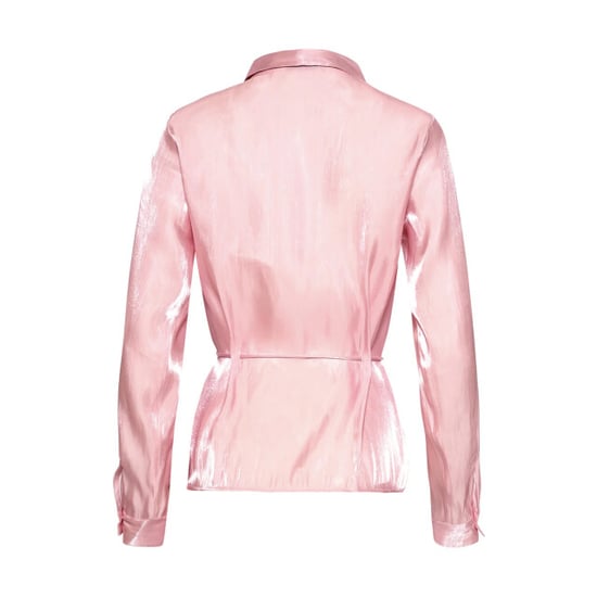 Smashed Lemon Getailleerde blouse met glanseffect | - Image 5