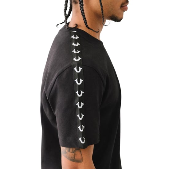 True Religion Mens T Shirts Short Sleeve Flocked Summer Crew Neck Tee - Image 4