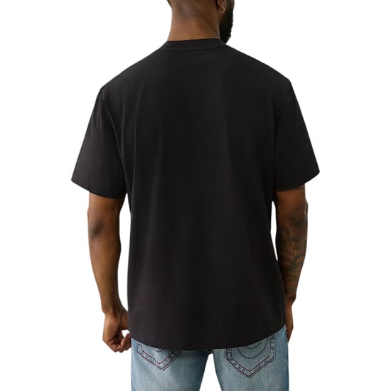 True Religion Mens T Shirts Mesh SRS Logo Crew Neck Summer Soft Cotton Tee - Image 3