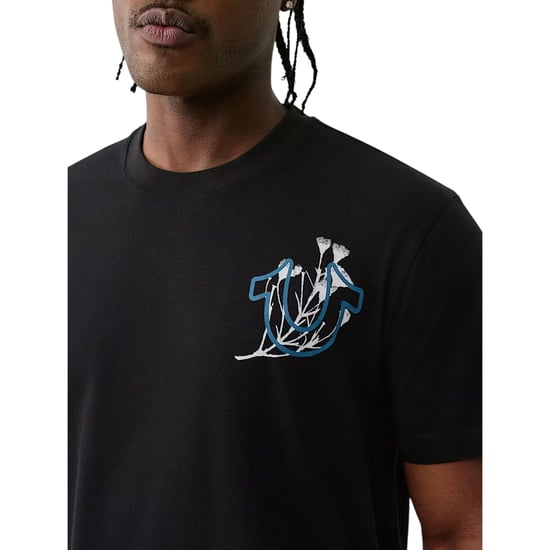 True Religion Mens T Shirts Nature Graphic Crew Neck Summer Cotton Tee - Image 3