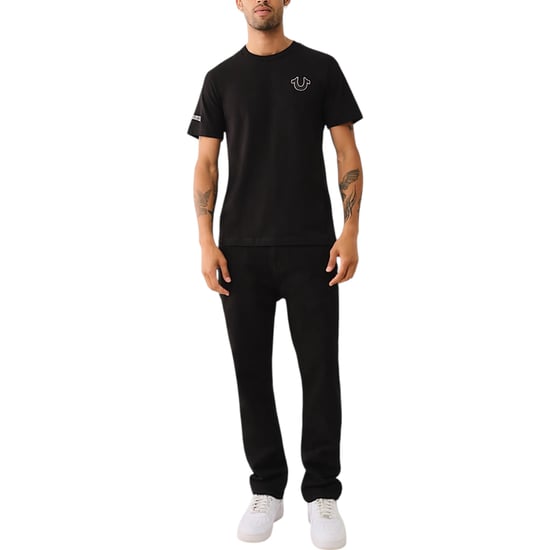 True Religion Mens T Shirts Budda Arch Back Logo Summer Crew Neck Tee - Image 4