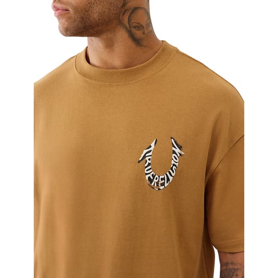 True Religion Mens T Shirts Short Sleeve Horseshoe Summer Crew Neck Tee - Image 3