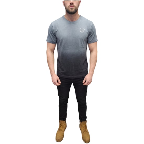 True Religion Mens T Shirts Heavyweight Vintage Buddha Summer Cotton Tee - Image 1