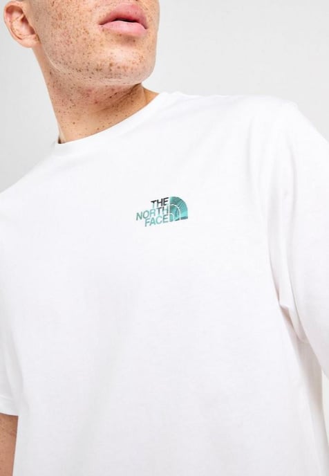 The North Face Mens M Graphic Relaxed SS Tee in White - Image 4