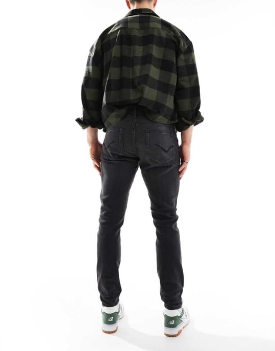 ONLY & SONS slim jeans in washed black - Image 2