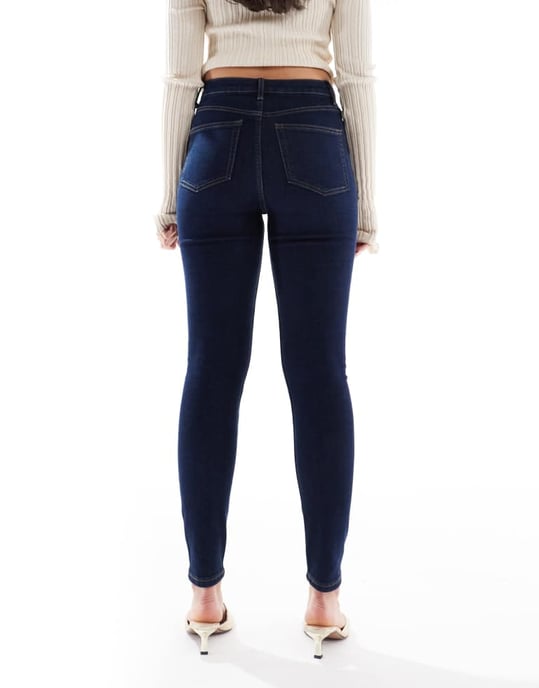 ASOS DESIGN ultimate skinny jeans i mörk mellanblå - Image 2