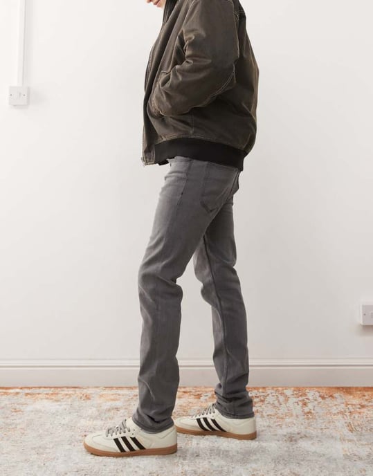 Cheap Monday Sleeze super stretch skinny jeans in grey wash - Image 2
