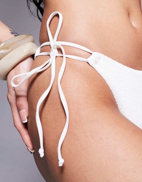 Boux Avenue Ibiza brazilian bikini bottom in off white - Image 3