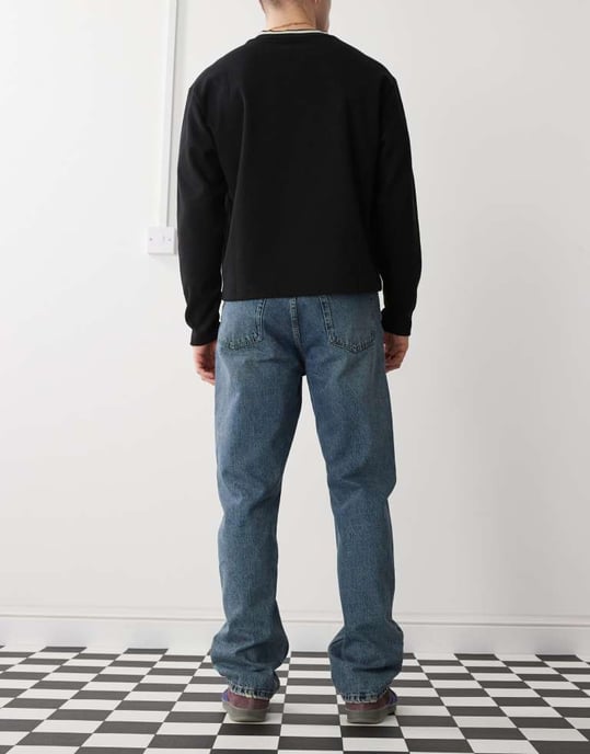 Dr Denim Dash regular fit raka jeans i canyon mid vintage mellanblå - Image 3