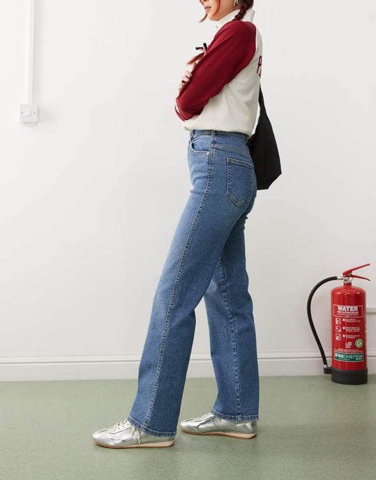 Dr Denim Moxy raka jeans i cape light vintage worn blue - Image 3