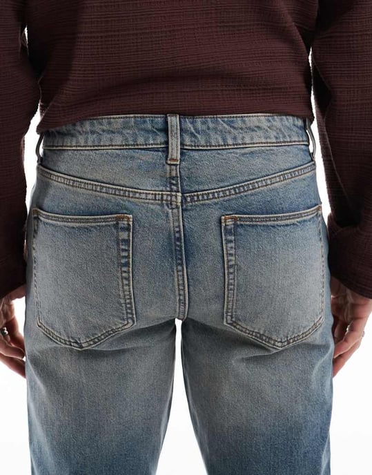 ASOS DESIGN stretch flare jeans i ljusblå tvätt med nyans - Image 4