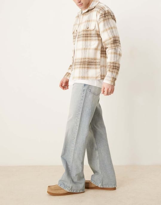 ASOS DESIGN vida flare jeans i urtvättad tvätt - Image 2